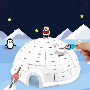 Igloo Bricks | ¡Libera tu alegría interior con este juego de mesa de pingüinos! - Estimula la diversión y el pensamiento estratégico